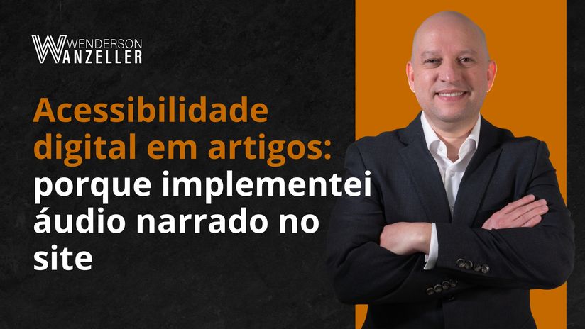 Capa sobre acessibilidade digital e áudio narrado