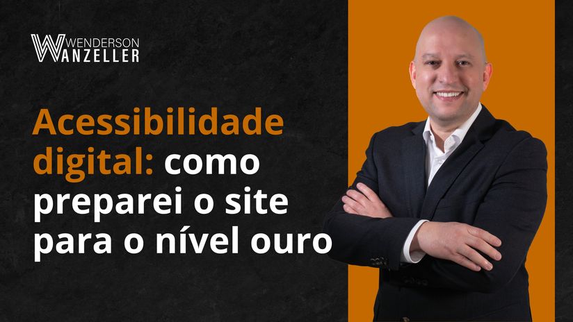 Capa editorial de tecnologia para artigo sobre acessibilidade digital