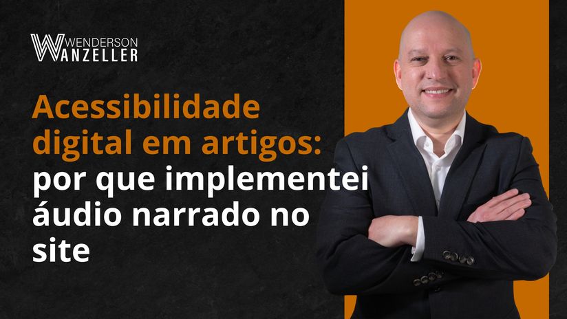 Capa sobre acessibilidade digital e áudio narrado