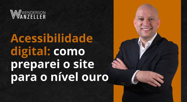 Capa editorial de tecnologia para artigo sobre acessibilidade digital