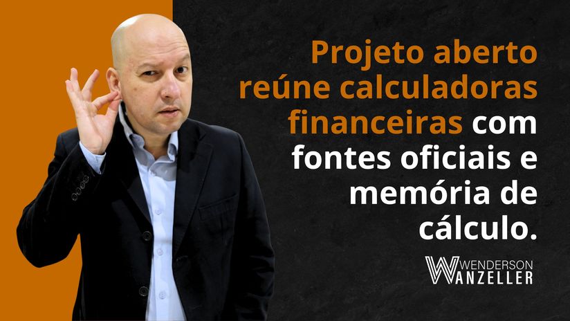 Ferramentas financeiras gratuitas para cálculos técnicos.